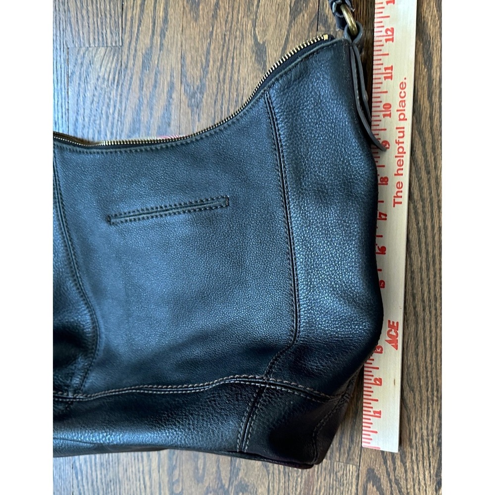 The Sak Sequoia Leather Hobo Bag Women's Black Casual Boho Slouchy Purse Zipper - Picture 14 of 14